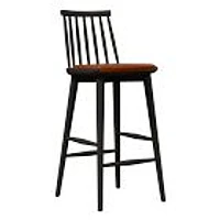 Windsor Counter Stool Cushion, Vegan Leather, Saddle Nut