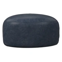 Hal Leather Ottoman | West Elm