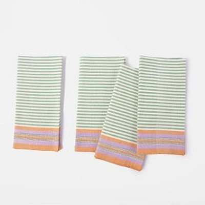 Maua Handwoven Napkins, Green, Set Of 4