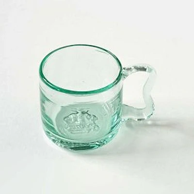 Tertulia Recycled Glass Mug, Clear, Set of 2