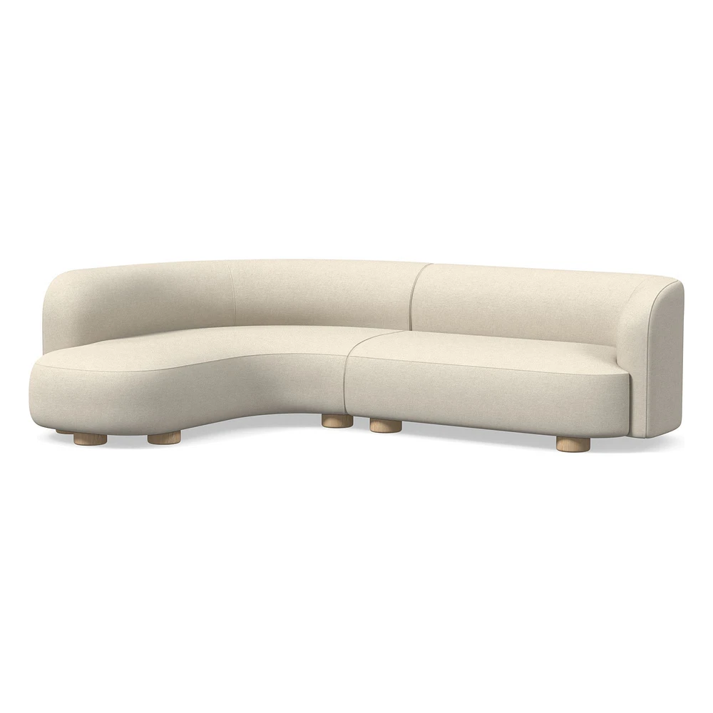 Laurent 2-Piece Wedge Chaise Sectional (111.5") | West Elm