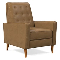 Rhys Mid-Century Leather Recliner | West Elm