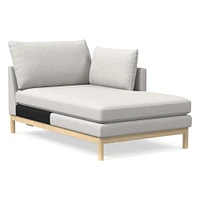 Open Box: Hargrove RA Chaise, Down, Chunky Boucle, White, Dune