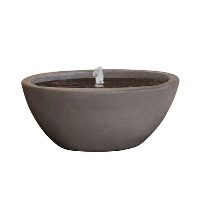 Geo Indoor/Outdoor Fountain, Oval, Brown