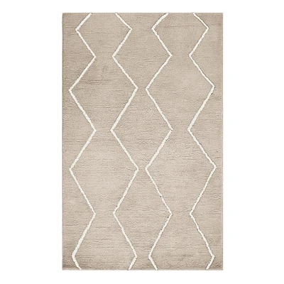 Chip and Dent:Baby Souk Rug, 5X8, Rug, Natural