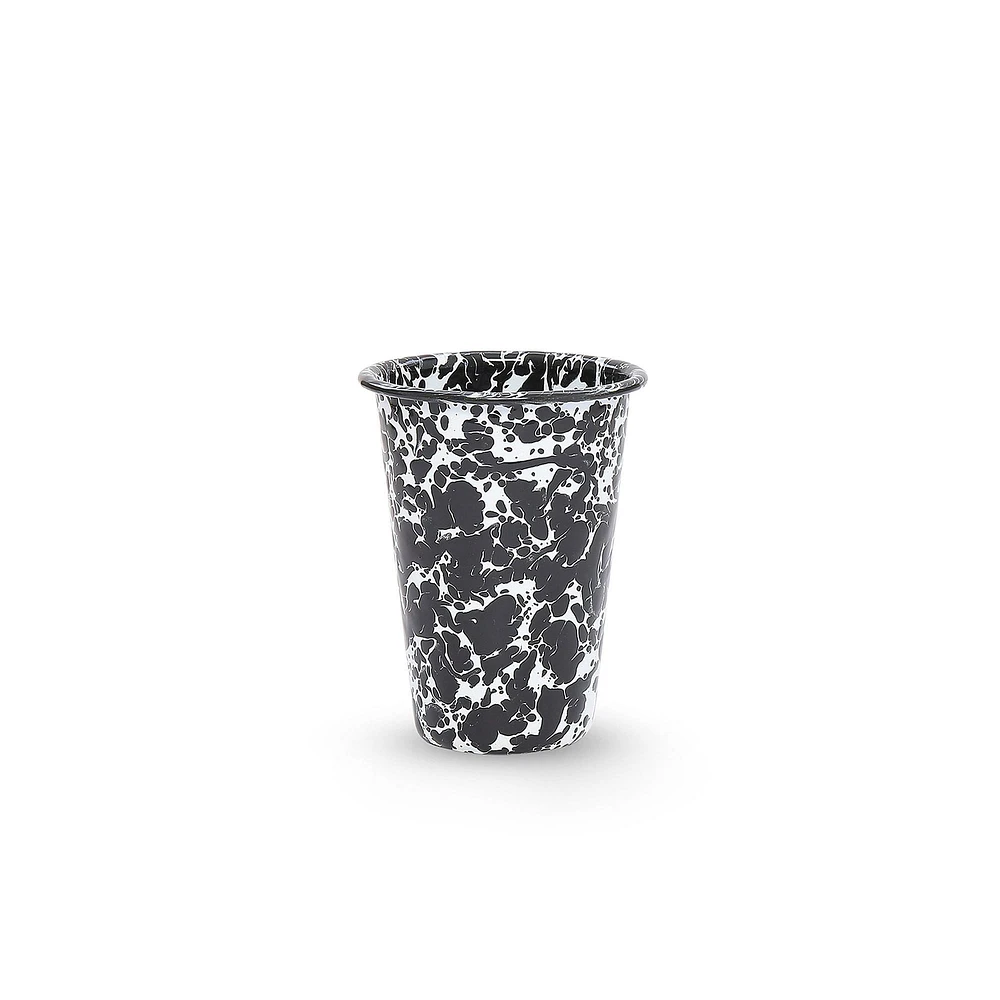 Crow Canyon Marble Splatter Enamel Drinking Glasses (Set of 4) | West Elm