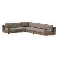 Telluride Outdoor 4-Piece L-Shaped Sectional Cushion Covers | West Elm