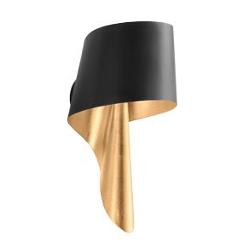 Clifford 9.5" Soft Black 1-Light Sconce