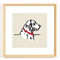 Labrador Silhouette Large Wall Art by Wallshoppe