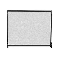 Craftsman Fireplace Screen, Black, 39x31