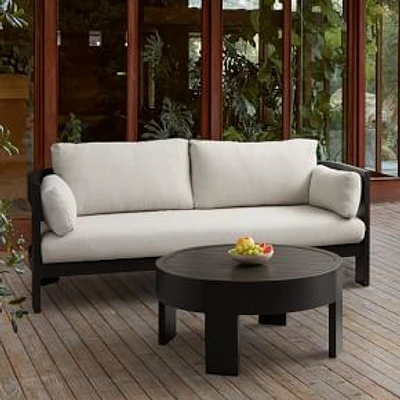 Caldera Aluminum Outdoor 75 in Sofa, Dark Bronze