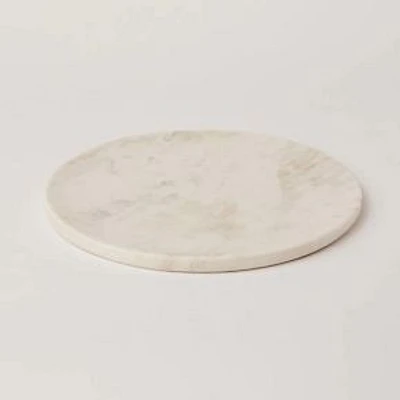 Fleck White Marble Platter