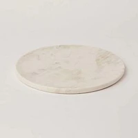 Fleck White Marble Platter