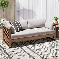 Santa Fe Slatted Outdoor 75 in Sofa