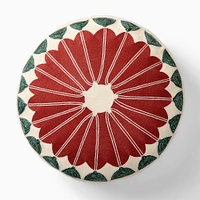 Andrew Ludick Crewel Folk Round Pillow | West Elm