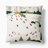 Winter Activities Pillow Cover | West Elm