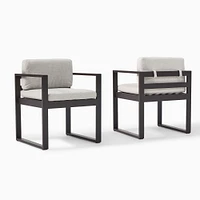 Telluride Aluminum Outdoor Arm Dining Chair | West Elm