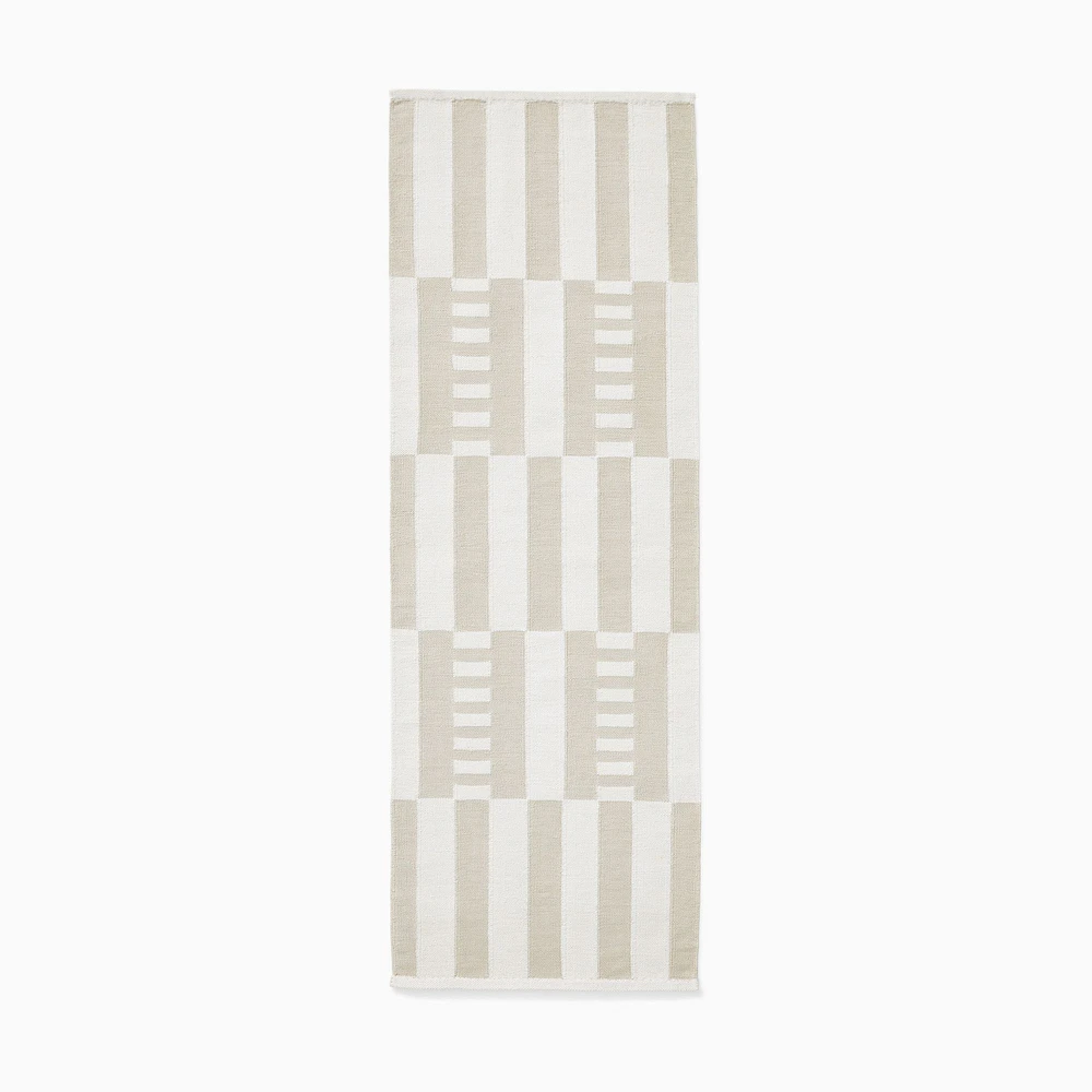 Billy Cotton Checkered Rug | West Elm