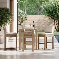 Portside Bar Table (35") & Telluride Stools Set | West Elm