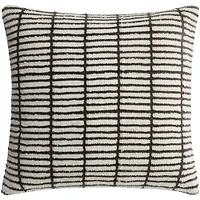 Open Box:Rowley Pillow Cover, 20"x20", White/Black