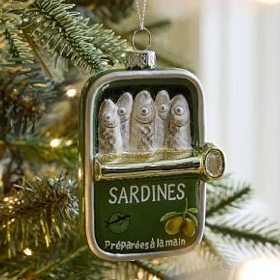 Glass Sardines Ornament