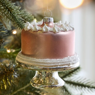 Glass Cake Ornament  | West Elm