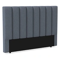 Emmett Vertical Tufting, Headboard, Queen, YDLW, Alabaster, No-Show Leg