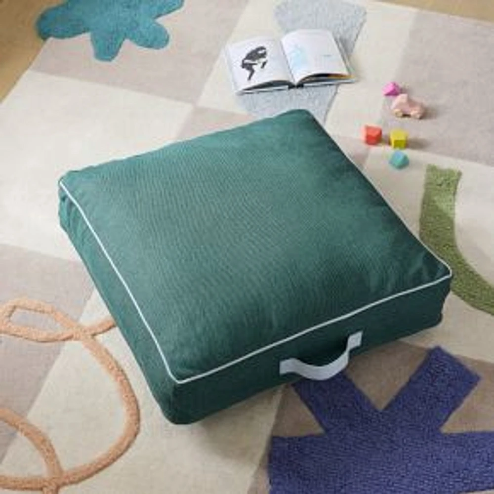 Eva Chen Tent Floor Cushion, Teal, 30x30