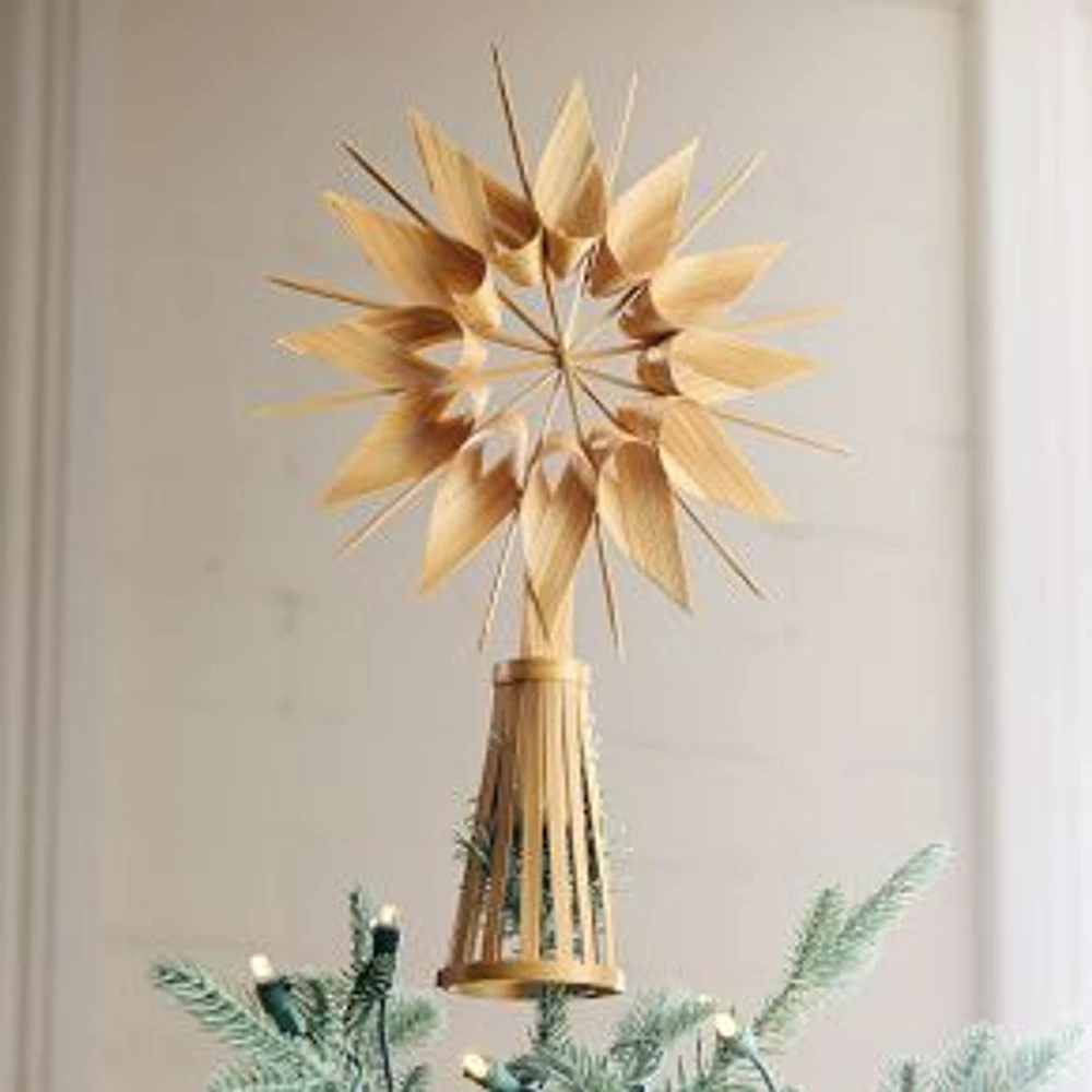 Finnish Folk Wood Tree Topper, Natural