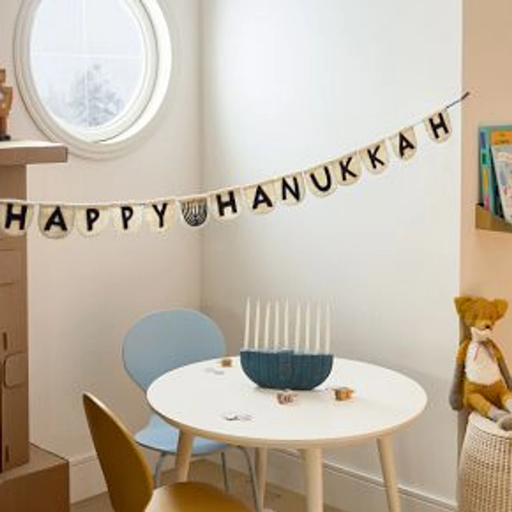 Happy Hanukkah Felt Garland