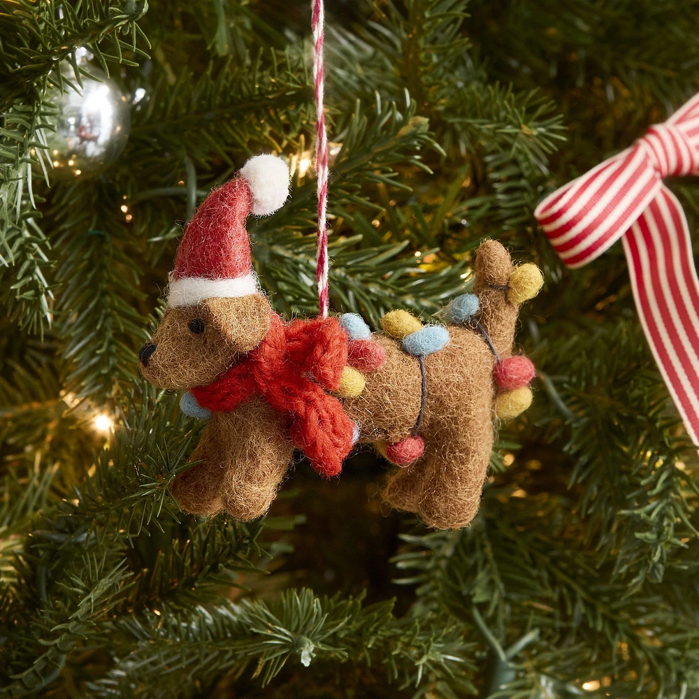 Felt Critters Lights Ornaments | West Elm