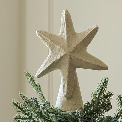 Cotton Mache Star Tree Topper | West Elm