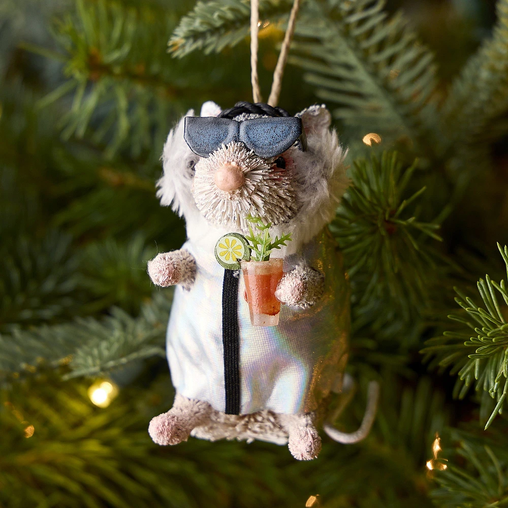 Après Ski Bottlebrush Animal Ornaments | West Elm