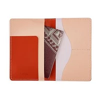 Recycled Leather Passport Holder, Pink