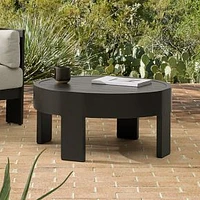 Caldera Aluminum Outdoor 34 in Round Coffee Table, Dark Bronze