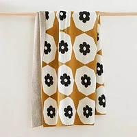 Eco Throw, India Ochre Black