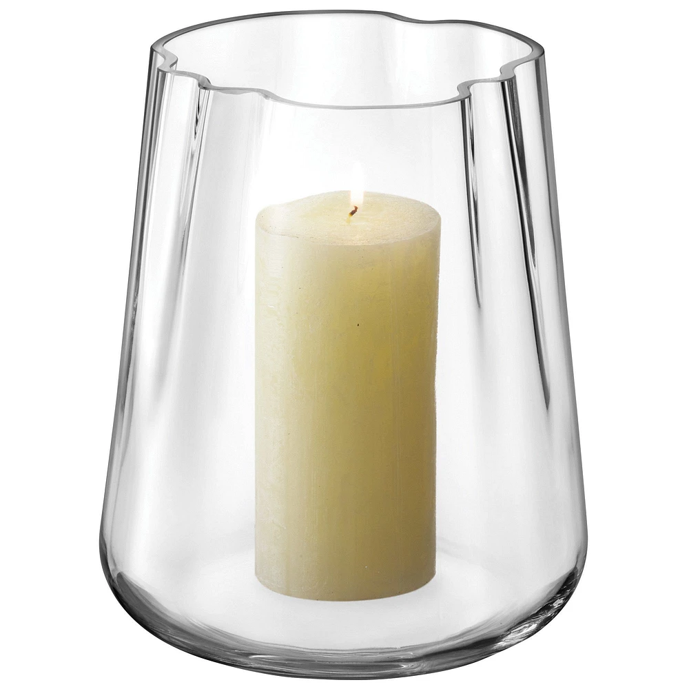 Lagoon Glass Vase, Clear, 7.25in