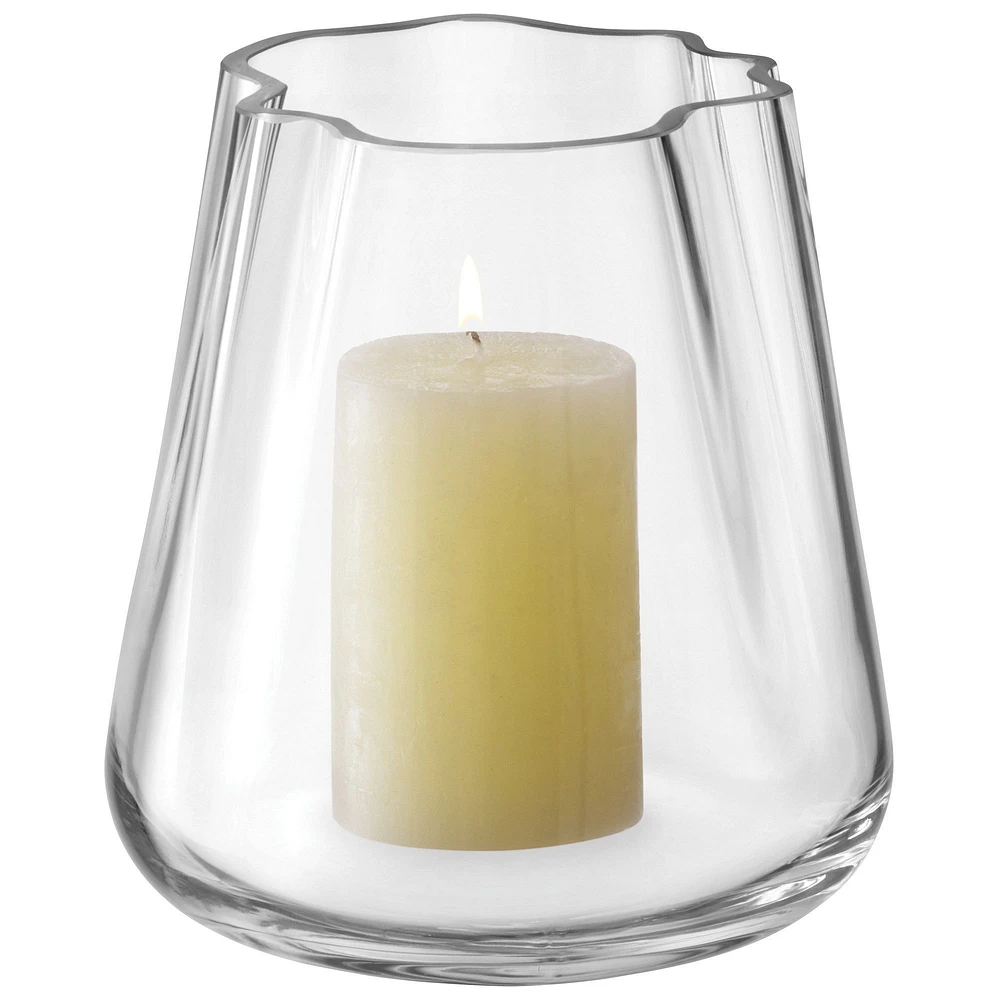 Lagoon Glass Vase, Clear, 7.25in