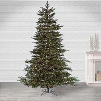 Pre-Lit Faux Monaco Pine Green Christmas Tree | West Elm