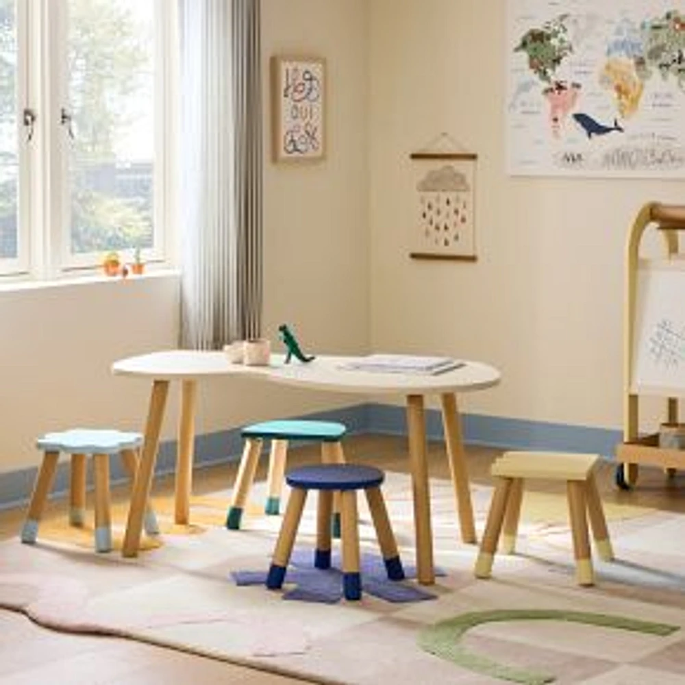 Eva Chen Play Table  Set: Table With 4 Stools