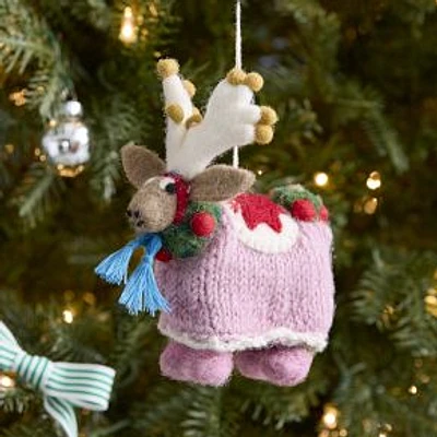 Festive Felt Reindeer Ornament