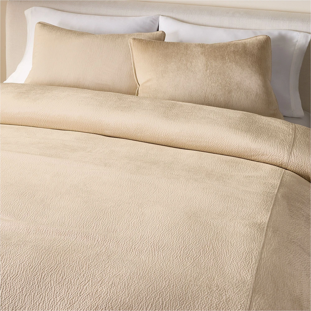 Hammered Velvet Duvet Cover & Shams | West Elm