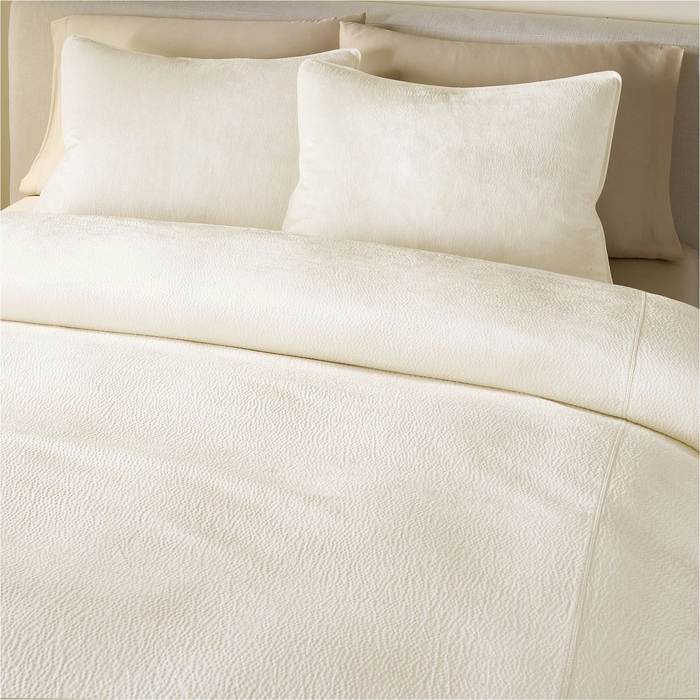 Hammered Velvet Duvet Cover & Shams | West Elm