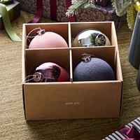 Jewel-Toned Glass Ball Ornaments (Set of ) | West Elm