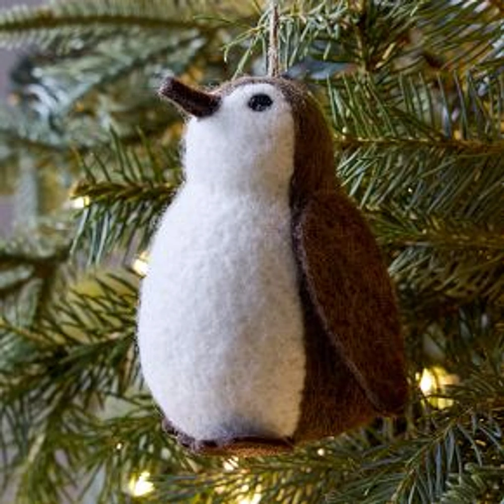 Felt Penguin Ornament