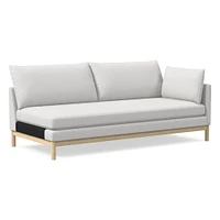 Open Box: Hargrove RA Chaise, Down, Chunky Boucle, White, Dune