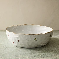 Holiday Skiers Stoneware Serve Bowl | West Elm