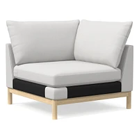 Open Box: Hargrove RA Chaise, Down, Chunky Boucle, White, Dune