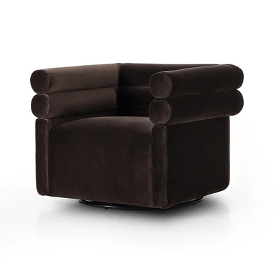 Voohres Channeled Swivel Chair | West Elm