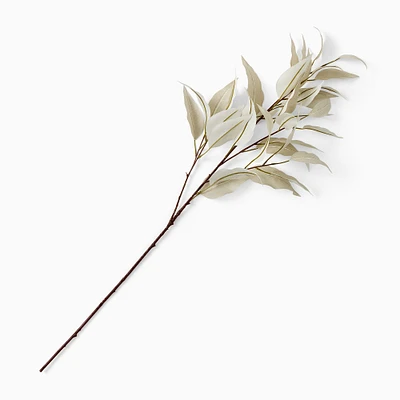 Faux Bleached Leaf Stem | West Elm